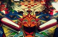 Pinball Machine Flipper Jester Royalty Free Stock Photo