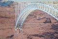 Glen Canyon Bridge in Page Arizona Royalty Free Stock Photo