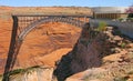 Glen Canyon Bridge & Visitor Center Royalty Free Stock Photo