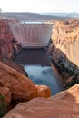 Glen Canyon Dam in Arizona USA Royalty Free Stock Photo