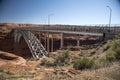 Glen Canyon Dam bridge from the Carl Hayden Visitor Centre Royalty Free Stock Photo