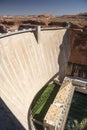 Glen Canyon Dam from the Carl Hayden Visitor Centre Royalty Free Stock Photo