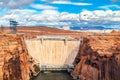 Glen Canyon Dam on the Colorado River in Arizona Royalty Free Stock Photo