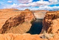 Glen Canyon Dam on the Colorado River in Arizona Royalty Free Stock Photo