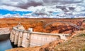 Glen Canyon Dam on the Colorado River in Arizona Royalty Free Stock Photo