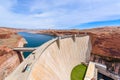 Glen Canyon Dam at Colorado River, Lake Powell, Arizona, USA Royalty Free Stock Photo