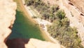 Glen Canyon Dam at the Colorado River Lake Powell section in Arizona, USA. Royalty Free Stock Photo