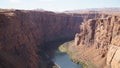 Glen Canyon Dam at the Colorado River Lake Powell section in Arizona, USA. Royalty Free Stock Photo