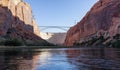 Glen Canyon Dam and Colorado River in Page, Arizona, United States of America. Royalty Free Stock Photo