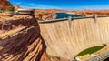 Glen Canyon Dam at Colorado river Royalty Free Stock Photo