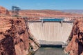 Glen Canyon Dam is a dam on the Colorado River in northern Arizona, United States Royalty Free Stock Photo