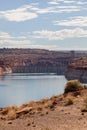 Glen Canyon Bridge and Dam Royalty Free Stock Photo