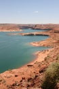 Glen canyon dam, Lake Powell, Arizona. Royalty Free Stock Photo