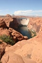 Glen canyon dam, Lake Powell, Arizona. Royalty Free Stock Photo