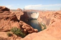 Glen canyon dam, Lake Powell, Arizona. Royalty Free Stock Photo