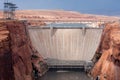 Glen Canyon Dam near Page, Arizona. Royalty Free Stock Photo