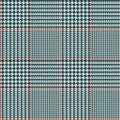 Glen check blue checkered seamless pattern Royalty Free Stock Photo