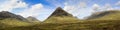 Glen coe panorama highlands scotland Royalty Free Stock Photo