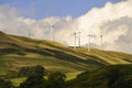 Glen Devon windfarm, Scotland Royalty Free Stock Photo