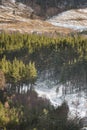 Glen Feshie track at Inshriach Forest in the Cairngorms of Scotland. Royalty Free Stock Photo