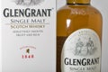 Glen Grant Speyside Single Malt Scotch Whisky bottle closeup