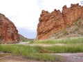 The Glen Helen, gorge in the Mcdonnell ranges Royalty Free Stock Photo