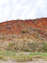 The Glen Helen gorge in the Mcdonnell ranges