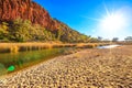 Glen Helen Gorge at sunset Royalty Free Stock Photo