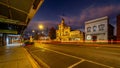 Glen Innes, New South Wales, Australia - Historical buildings along the main street at sunset