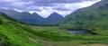 Glen and Loch Etive from near Gualachulian, Scotland Royalty Free Stock Photo