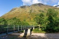 Bridge over the river Nevis in Glen Nevis in the Scottish highlands