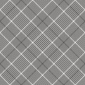 Glen pattern. Seamless diagonal hounds tooth tweed check plaid background texture in black and white.