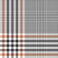 Glen pattern vector for dress, skirt, jacket, trousers, top, or other modern autumn winter textile print. Royalty Free Stock Photo