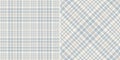 Glen plaid pattern for dress, jacket, skirt, trousers, blanket. Seamless herringbone abstract tweed tartan check in pale blue.