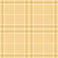 Glen plaid pattern seamless in orange and white. Bright pixel tartan check plaid tweed graphic background for spring summer skirt.