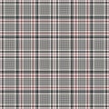 Glen plaid pattern vector. Tweed houndstooth seamless tartan check plaid for blanket, throw, skirt.