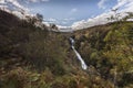 Glen Righ Waterfalls near Fort William in Scotland. Royalty Free Stock Photo