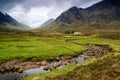 Glencoe landscape, Highlands Scotland landscape in summer time