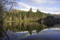 Glencoe lochan on a still winter`s day