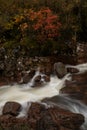 Glencoe valley and waterfall, scotland Royalty Free Stock Photo