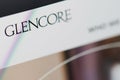 Glencore home web page