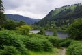 Glendalough, County Wicklow Ireland: scenic view of the Lower Lake Royalty Free Stock Photo