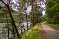 Glendalough lake Ireland sunset sun light Irish landmark