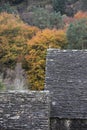 Glendalough roofs in the Wicklow Mountains National Park