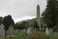 Glendalough Round Tower and the Wicklow Mountains National Park