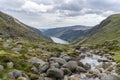 Glendalough Upper lake, Glenealo valley, Wicklow way, County Wicklow, Ireland Royalty Free Stock Photo