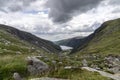 Glendalough Upper lake, Glenealo valley, Wicklow way, County Wicklow, Ireland Royalty Free Stock Photo