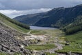 Glendalough Upper lake from miners way, Glenealo valley Royalty Free Stock Photo