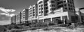 GLENELG, AUSTRALIA - SEPTEMBER 15, 2018: Buildings of Glenelg along Holdfast Bay on a sunny day