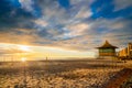 Glenelg Beach at sunset